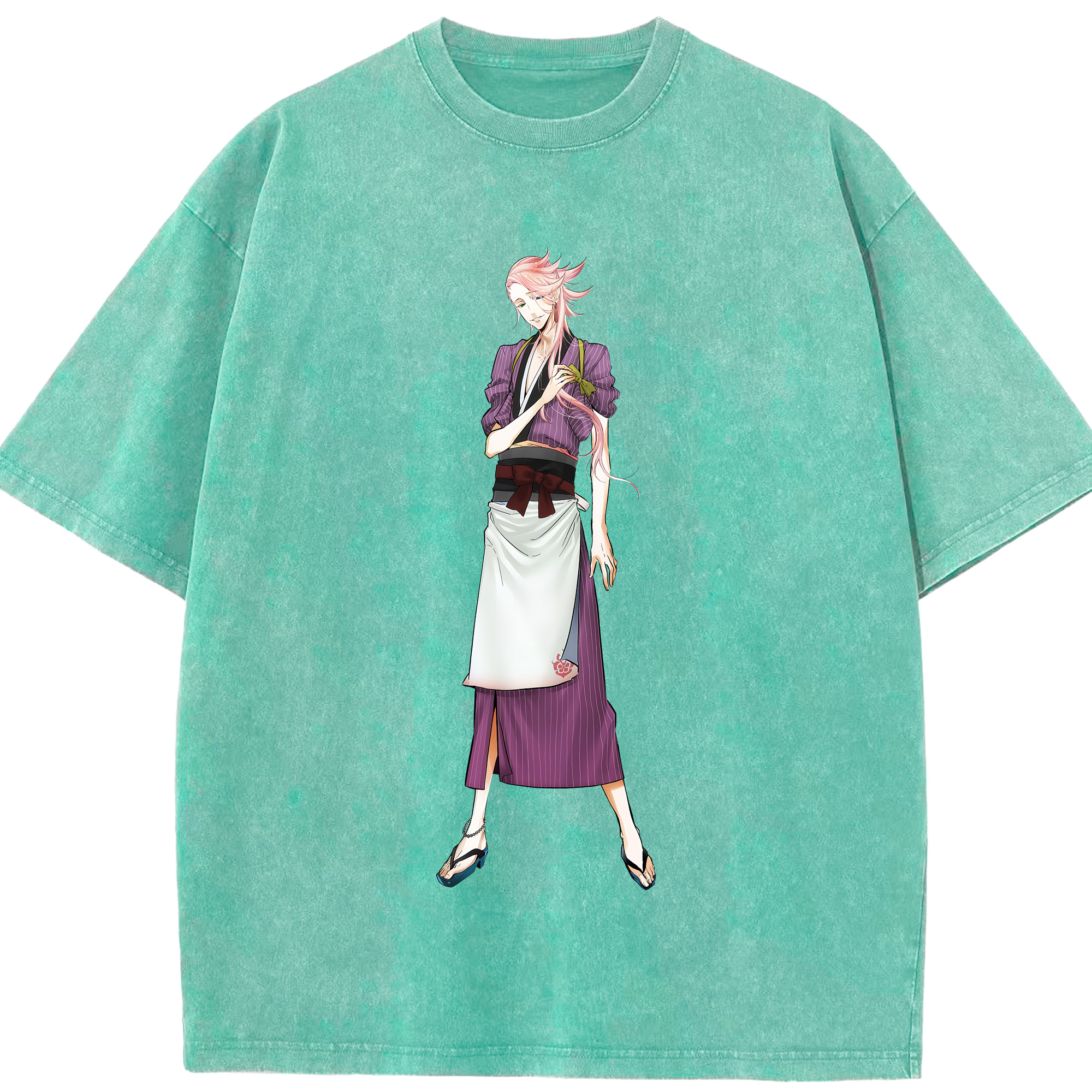 （画像用） 刀剣乱舞 Touken Ranbu 綿100% ヴィンテージ風 半袖Tシャツ（フロントプリント）